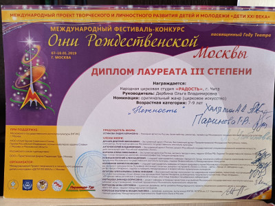 Народная цирковая студия "Радость"