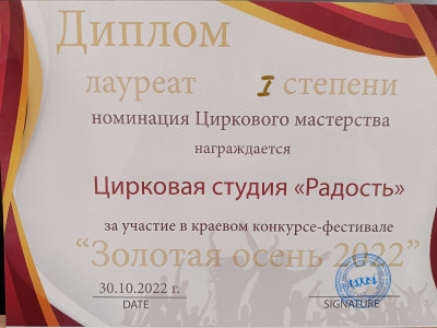 Народная цирковая студия "Радость"