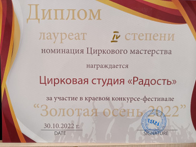 Народная цирковая студия "Радость"