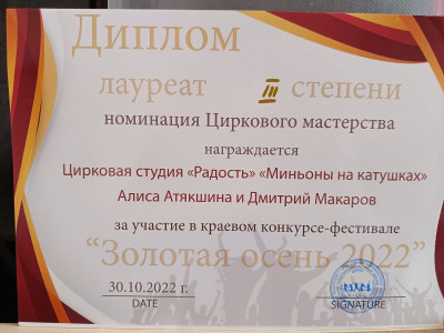 Народная цирковая студия "Радость"