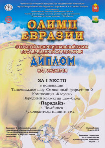 Народный коллектив шоу-балет &laquo;Парадайз&raquo;