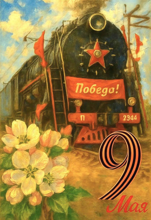 Торжественная отправка поезда Победы со станции Тайшет