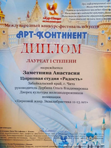Народная цирковая студия "Радость"